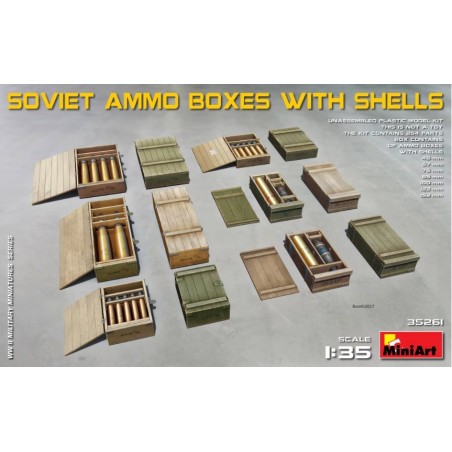 MiniArt 1/35 Soviet Ammo Box with Shells