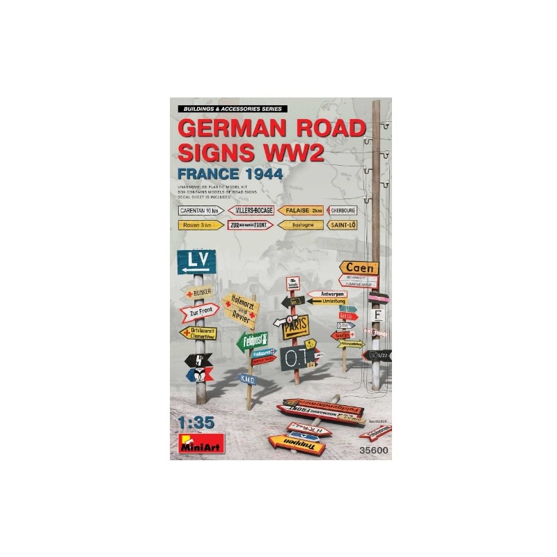 MiniArt 1/35 GERMAN ROAD SIGNS WW2 (EASTERN FRONT SET 1)