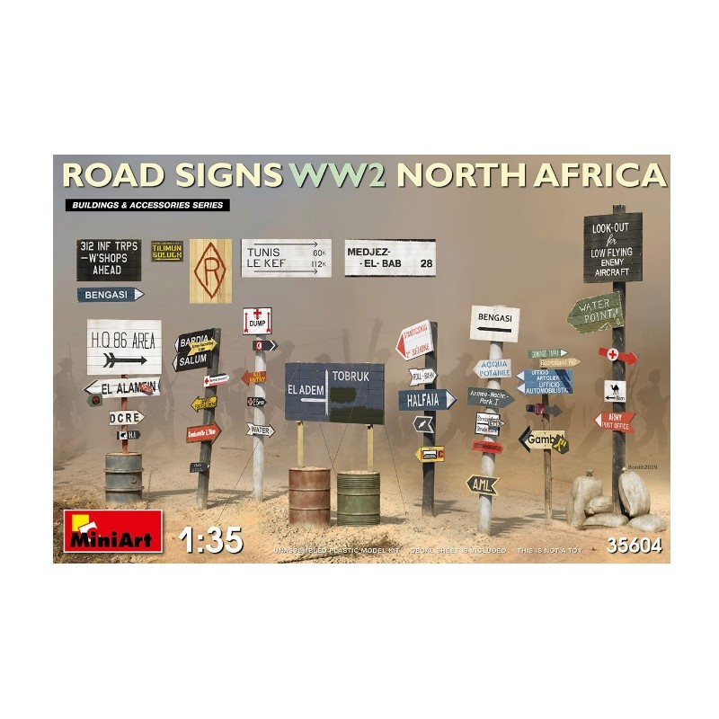 MiniArt 1/35 ROAD SIGNS WW2 NORTH AFRICA