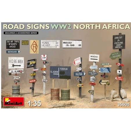 MiniArt 1/35 ROAD SIGNS WW2 NORTH AFRICA