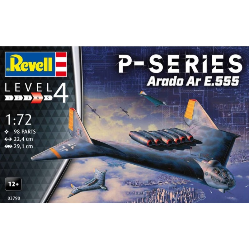 Revell 1/72 Arado Ar.555 Jet Bomber P Series aircraft model kit