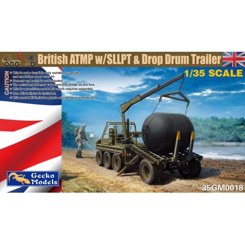 Gecko Models  1/35 British ATMP w/SLLPT & Drop Drum Trailer