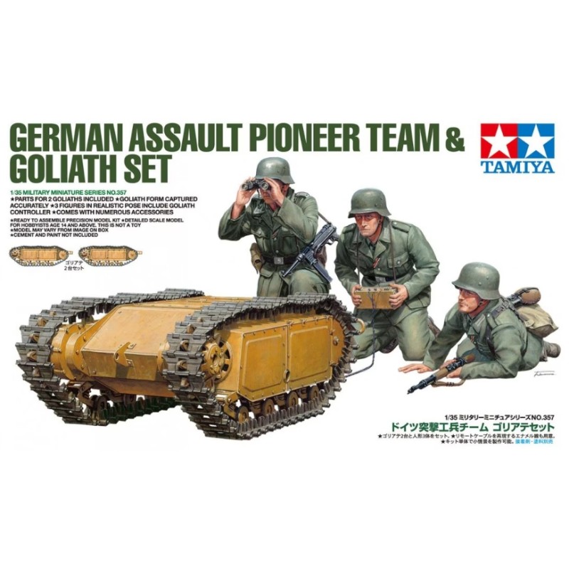 Tamiya 1/35 German Assault Pioneer Team & Goliath Set