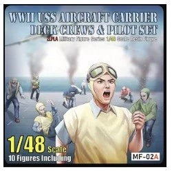 Tori factory 1/48  WWII USS Aircraft Carrier Deck Crews & Pilots Set