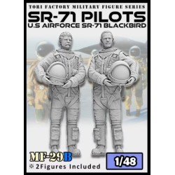 1/48 US Air Force Strategic Reconnaissance Aircraft SR-71 Pilot & RSO Set (2 Body Set)