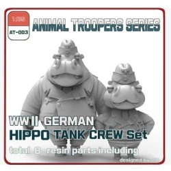 Tori Factory  1/35 WWII GERMAN HIPPO TANK CREW SET A