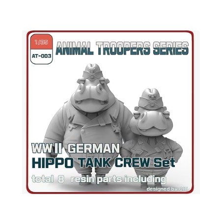 Tori Factory  1/35 WWII GERMAN HIPPO TANK CREW SET A