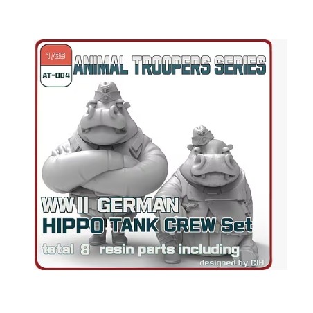 Tori Factory  1/35 WWII GERMAN HIPPO TANK CREW SET B