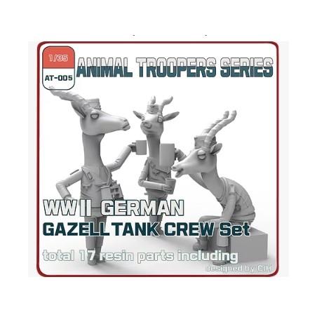 Tori Factory  1/35 WWII GERMAN GAZELLE TANK CREW SET