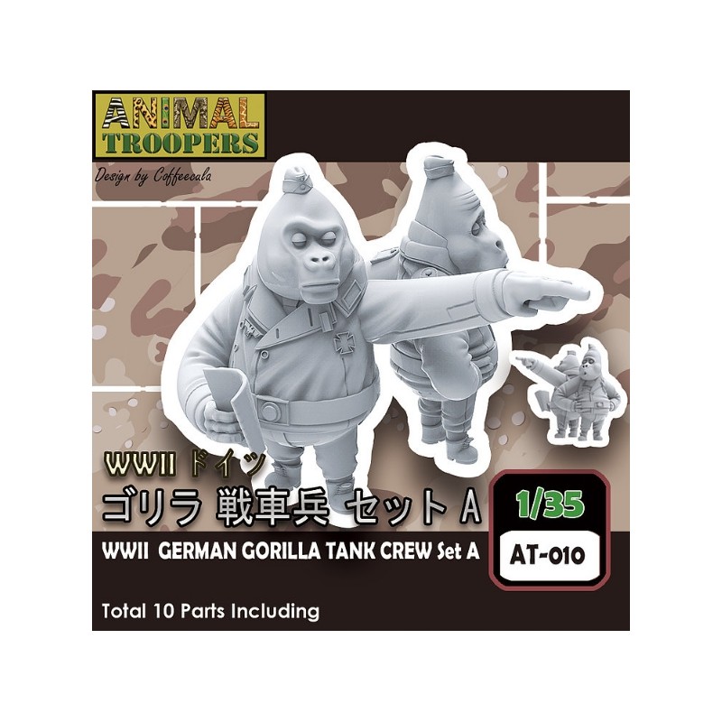 Tori Factory  1/35 WWII GERMAN GORILLA TANK CREW SET A