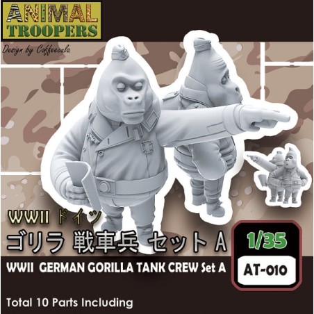 Tori Factory  1/35 WWII GERMAN GORILLA TANK CREW SET A