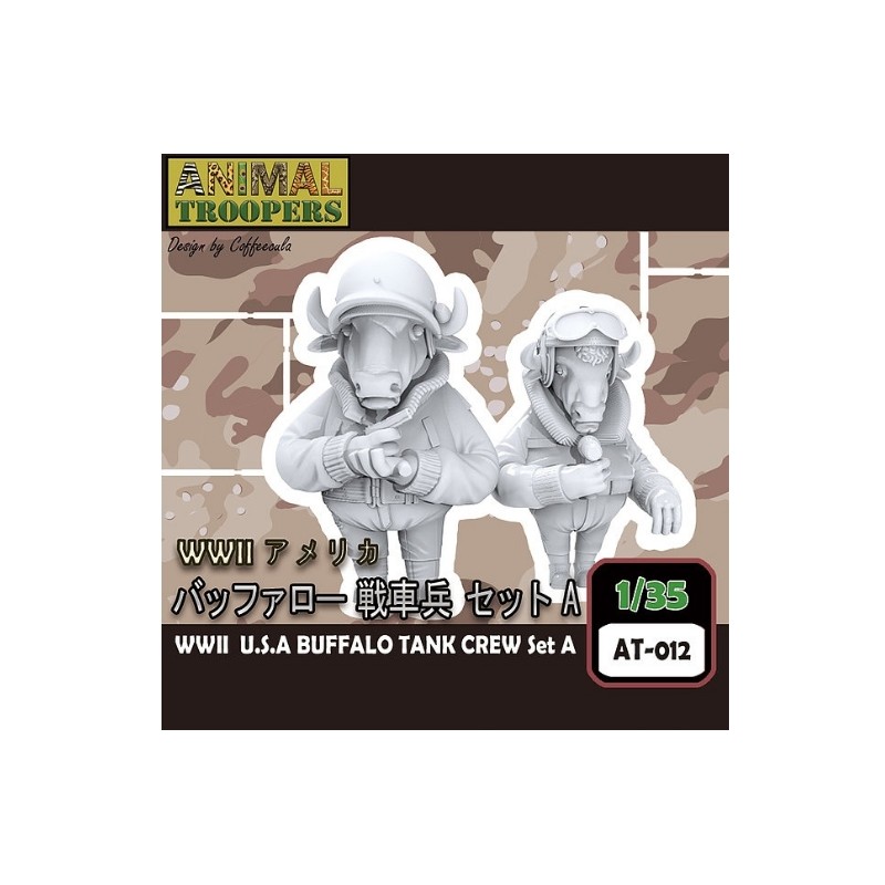 Tori Factory  1/35 ANIMAL TROOPERS: WWII U.S.A BUFFALO TANK CREW SET A