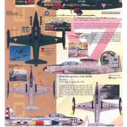 Aztec Models 1/32 Calcas Latin American T-birds (Lockheed T-33) 