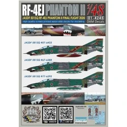 DXM Decals 1/48 1/48JASDF RF-4EJ 501SQ FinalYear 2020(433/380/392)