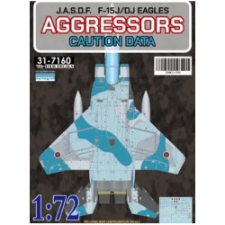 DXM decals 1/72 F-15J/DJ JASDF Aggressors caution data