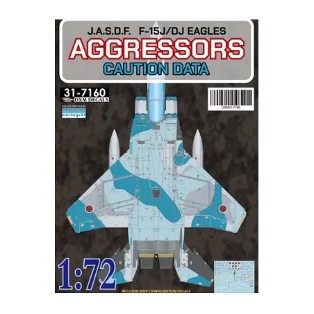 DXM decals 1/72 F-15J/DJ JASDF Aggressors caution data