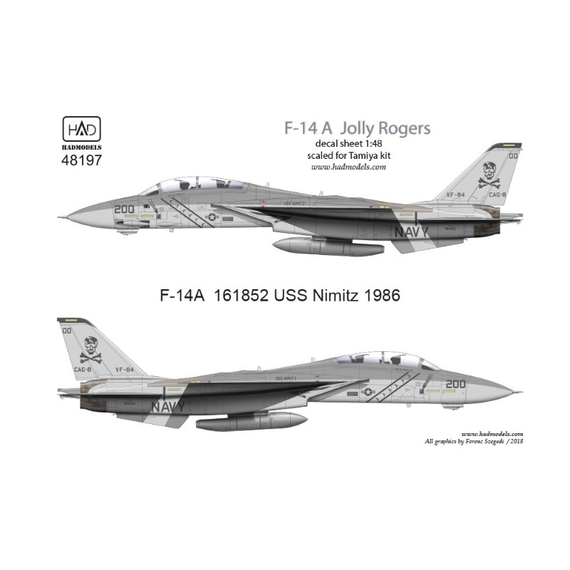 HAD 1/48 Calcas F-14A Jolly Rogers (USS Nimitz)