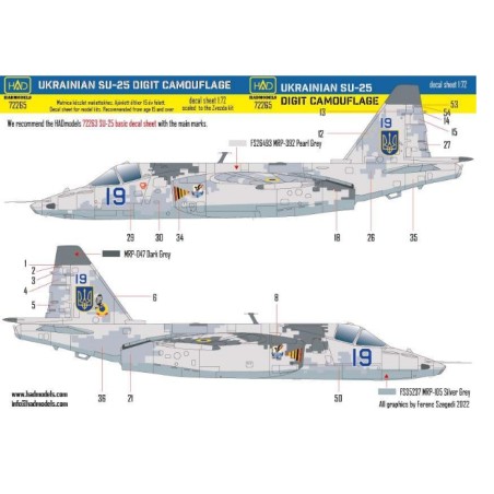 HAD calcas 1/72 Ukrainian Su-25 Digit Camouflage part 2