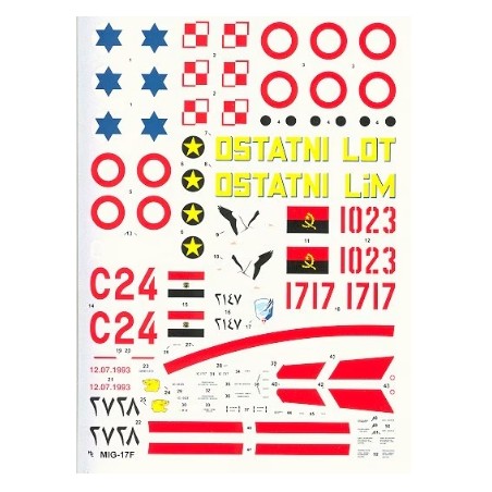 Hi-Decal 1/48 Decals Mikoyan MiG-17F/LIM-5