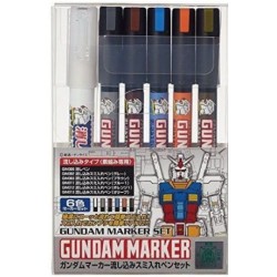 Mr-Hobby Gundam Marker Extra Thin Type for Panel Lines Set