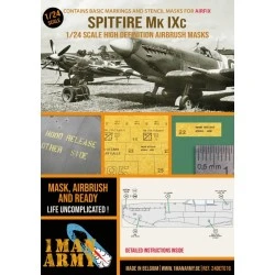 1 Man Army Mascara 1/24 Supermarine Spitfire Mk.IXc  ( Airfix )