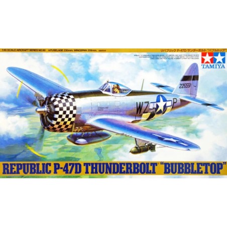 Maqueta 1/48 Republic P-47D Thunderbolt "Bubbletop" por Tamiya