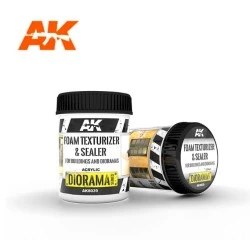 Ak-Interactive FOAM TEXTURIZER & SEALER – FOR BUILDINGS AND DIORAMAS 250ML