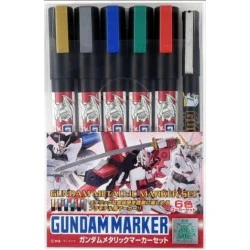 Mr-Hobby Gundam Metallic Marker Set (6pcs)