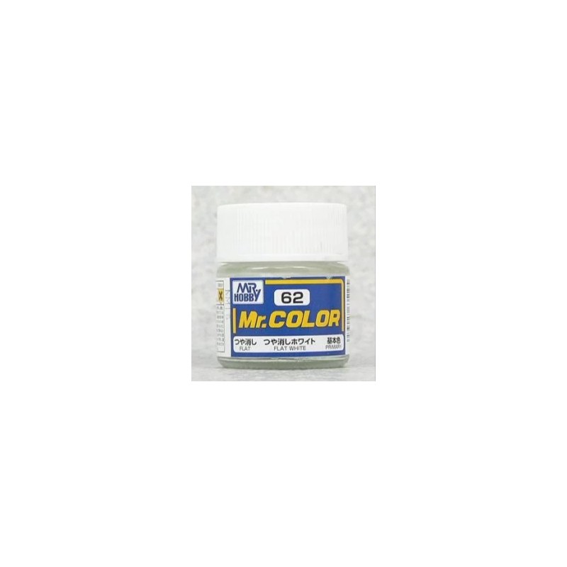 Pintura Mr Hobby Mr Color  C62-  Flat White 10ml