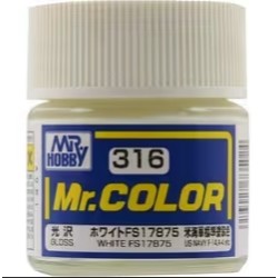 Mr Hobby C316-Mr. Color- FS17875 white  10ml paint