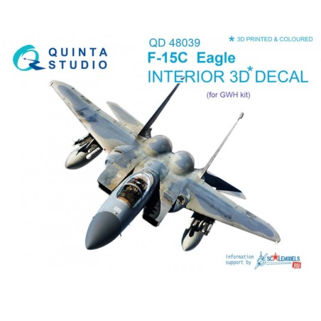 Quinta Studio 1/48 McDonnell F-15AC 3D-Printed & colored - Robotines