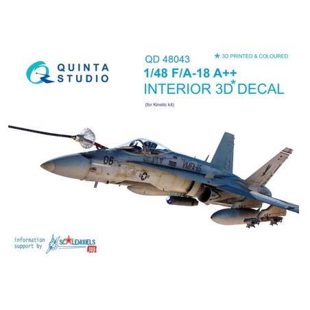 Quinta Studio 1/48 F/A-18A++ Interior 3D Decal