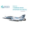 Quinta Studio 1/48 Mirage 2000-5B interior 3D decals (Kinetic)