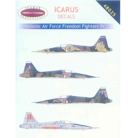 Icarus Productions 1/48 Decals Hellenic Air Force F-5s Pt.2