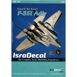 Isradecal Calcas 1/48 IAF Lockheed-Martin F-35I Adir [F-35A]