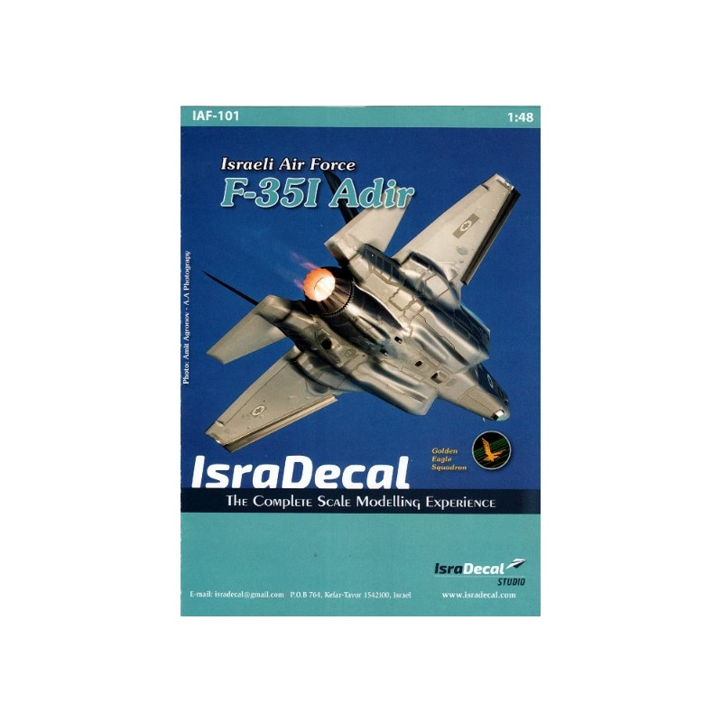 Isradecal 1/48 Decals  IAF Lockheed-Martin F-35I Adir [F-35A]