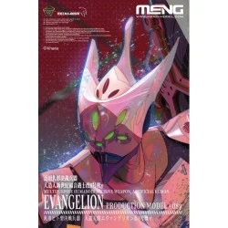 Maqueta Evangelion Unit 08 Gamma Multi-color Edition de Meng, posable y equipada con accesorios.