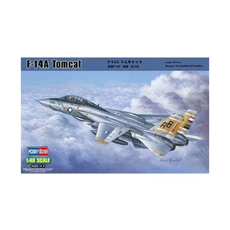 Maqueta 1/48 F-14A Tomcat de Hobby Boss en la escala 1/48