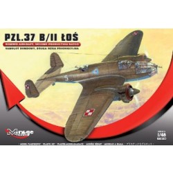 Maqueta del avión bombardero PZL.37 B/II Łoś en escala 1/48 de Mirage Hobby