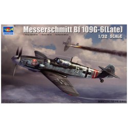 Maqueta a escala 1/32 del Messerschmitt Bf 109G-6 [Late] de Trumpeter