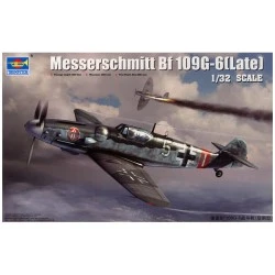 Maqueta a escala 1/32 del Messerschmitt Bf 109G-6 [Late] de Trumpeter