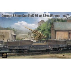 Border Model 1/35 1/35 German 88mm Gun Flak 36 w/SSys Wagon