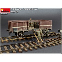 Maqueta 1/35 Railway Gondola 16,5-18t con Figuras y Barriles - MiniArt