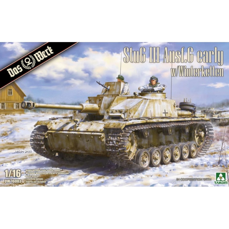 "Maqueta a escala 1/16 del StuG III Ausf. G Early con Winterketten de Das Werk"