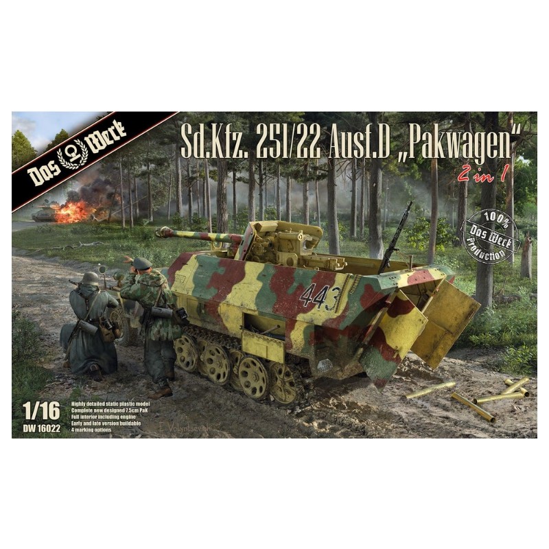 Maqueta 1/16 Sd.Kfz. 251/22 Pakwagen con cañón 7,5 cm - Das Werk