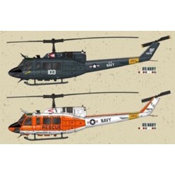 Kittyhawk 1/48 UH-1N Twin Huey