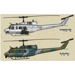 Hobbyboss 1/48 UH-1C Huey Helicopter model kit