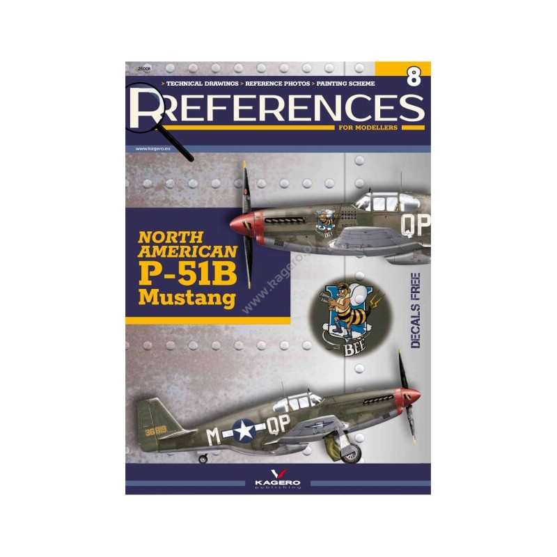 Libro North American P-51B Mustang de Kagero Publishing, Serie References