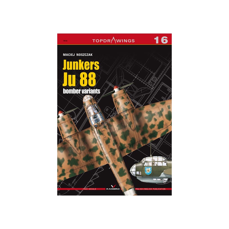 Kagero 16 - Junkers Ju 88 bomber variants (decals)