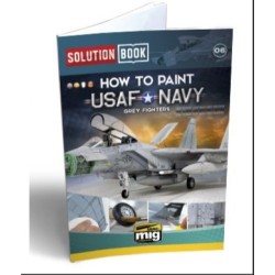 How To Paint USAF Navy Grey Fighters Solution Book (Multilingual)